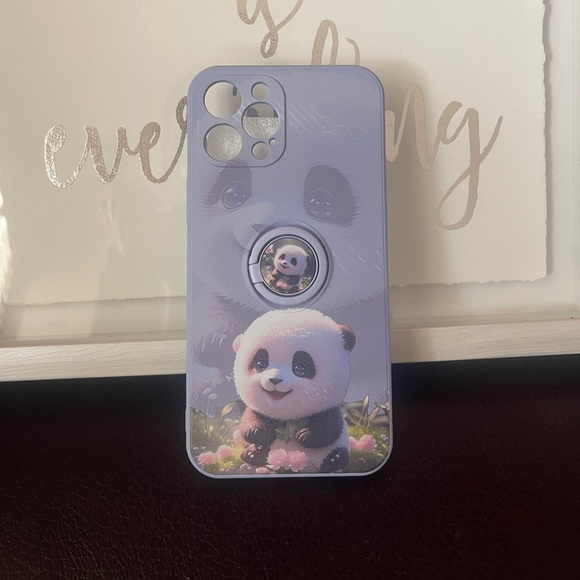 Brand new IPHONE 12 and 15 pro max panda case in purple blue - Picture 2 of 10